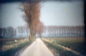 Een deel van de horizon / A part of the horizon. Still from Super8 movie 'Horizon Route, 1980'