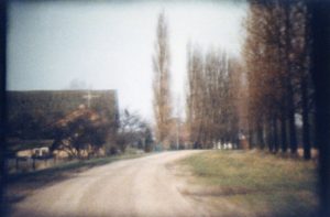 Een deel van de horizon / A part of the horizon. Still from Super8 movie 'Horizon Route, 1980'