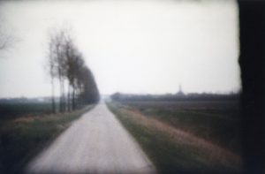 Een deel van de horizon / A part of the horizon. Still from Super8 movie 'Horizon Route, 1980'