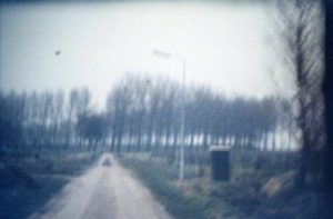 Een deel van de horizon / A part of the horizon. Still from Super8 movie 'Horizon Route, 1980'