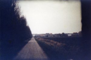 Een deel van de horizon / A part of the horizon. Still from Super8 movie 'Horizon Route, 1980'