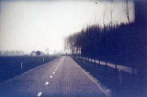 Een deel van de horizon / A part of the horizon. Still from Super8 movie 'Horizon Route, 1980'