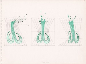 Sketchbook 1990  28,1 x 37,9 cm  14 pages  33 drawings