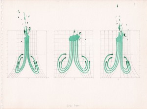 Sketchbook 1990  28,1 x 37,9 cm  14 pages  33 drawings