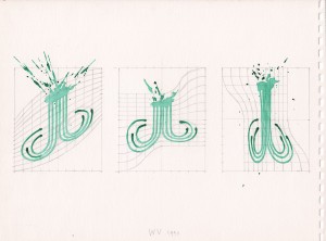 Sketchbook 1990  28,1 x 37,9 cm  14 pages  33 drawings