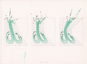 Sketchbook 1990  28,1 x 37,9 cm  14 pages  33 drawings