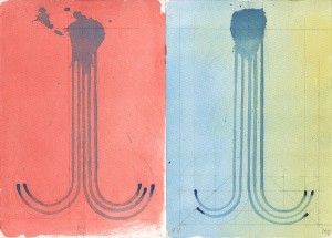 1991 25,4 x 17,7 cm  2x