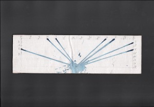 1991 Study for exhibition in Phoebus gallery,Rotterdam  10,7 x 35,7 cm