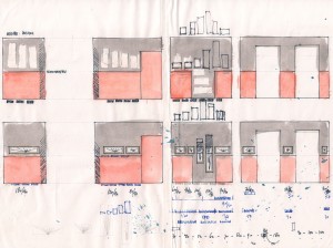 1991 Study for exhibition in Phoebus gallery,Rotterdam
29,5 x 43,2 cm