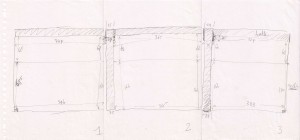 potlood op papier 29,5 x 61 cm.