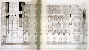 Kleurstudie voor Passie, 2002. Centrum Nieuwe Muziek, Grote Kerk Veere.