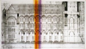 Kleurstudie voor Passie, 2002. Centrum Nieuwe Muziek, Grote Kerk Veere.