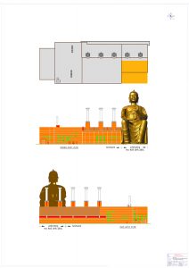 Ontwerp voor uitbreiding HABOG met 2040 - 2140 met Gouden Boeddha