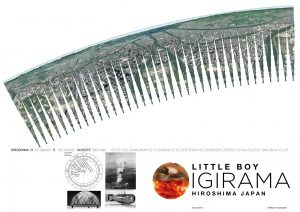 Ontwerp voor Little Boy Igirama, Hiroshima Japan, maart 2012