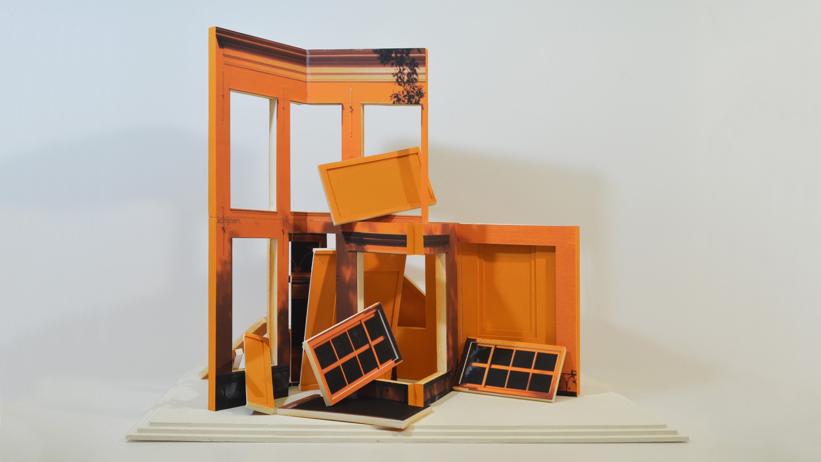 Monument - Folding book 3, 2015.     8 pages each 44,5 x 32 x 2,5 cm. Overall 92,5 x 124 x 80 cm