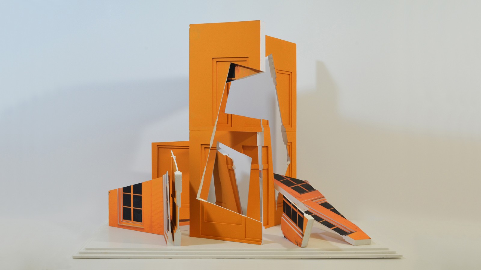 Monument - Folding book 4, 2015.     8 pages each 44,5 x 32 x 2,5 cm. Overall 92,5 x 124 x 80 cm