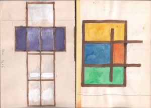 First sketches for 'Primeursels', 1996  21,4 x 14,7 cm.