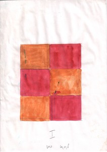 Studie Western Wall painting 1998  29,7 x 21 cm