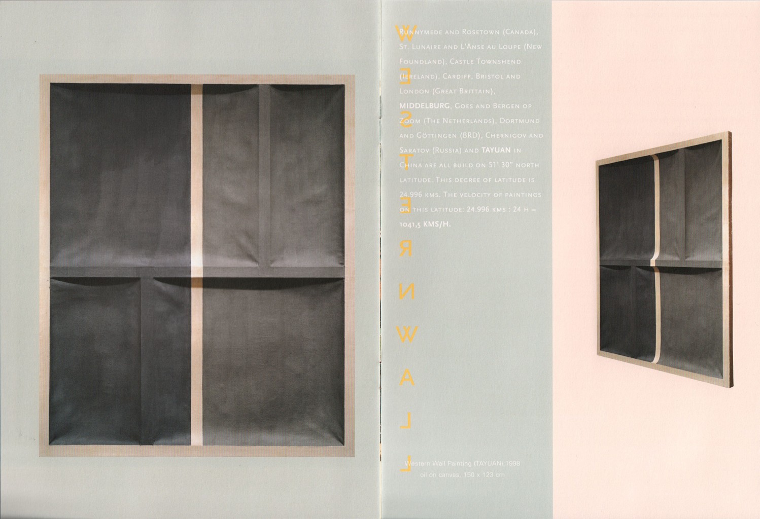 Publicatie 'William Verstraeten', 1999, 8 pages, 26 x 19 cm.