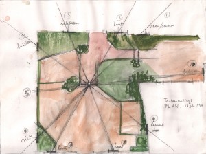 Garden exhibition plan 24 x 32 cm