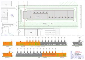 Ontwerp voor uitbreiding HABOG met 2 compartimenten in 2040 - 2140